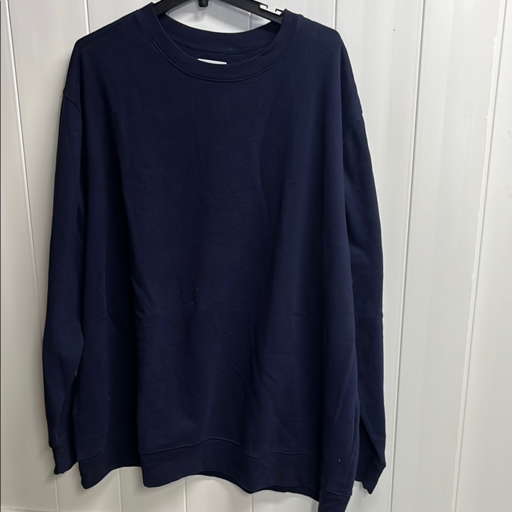 Goodfellow & Co Navy Blue Crewneck Pullover Sweatshirt size 5xbt